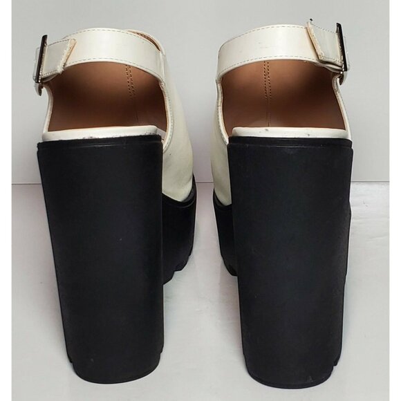PRIMADONNA COLLECTION WOMEN EURO SIZE 36 PLATFORM OPEN BACK WHITE 05555 ECP - Picture 6 of 12